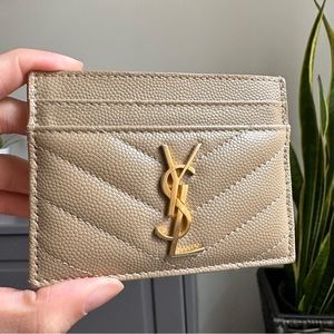 Authentic YSL Monogram Card Case Holder